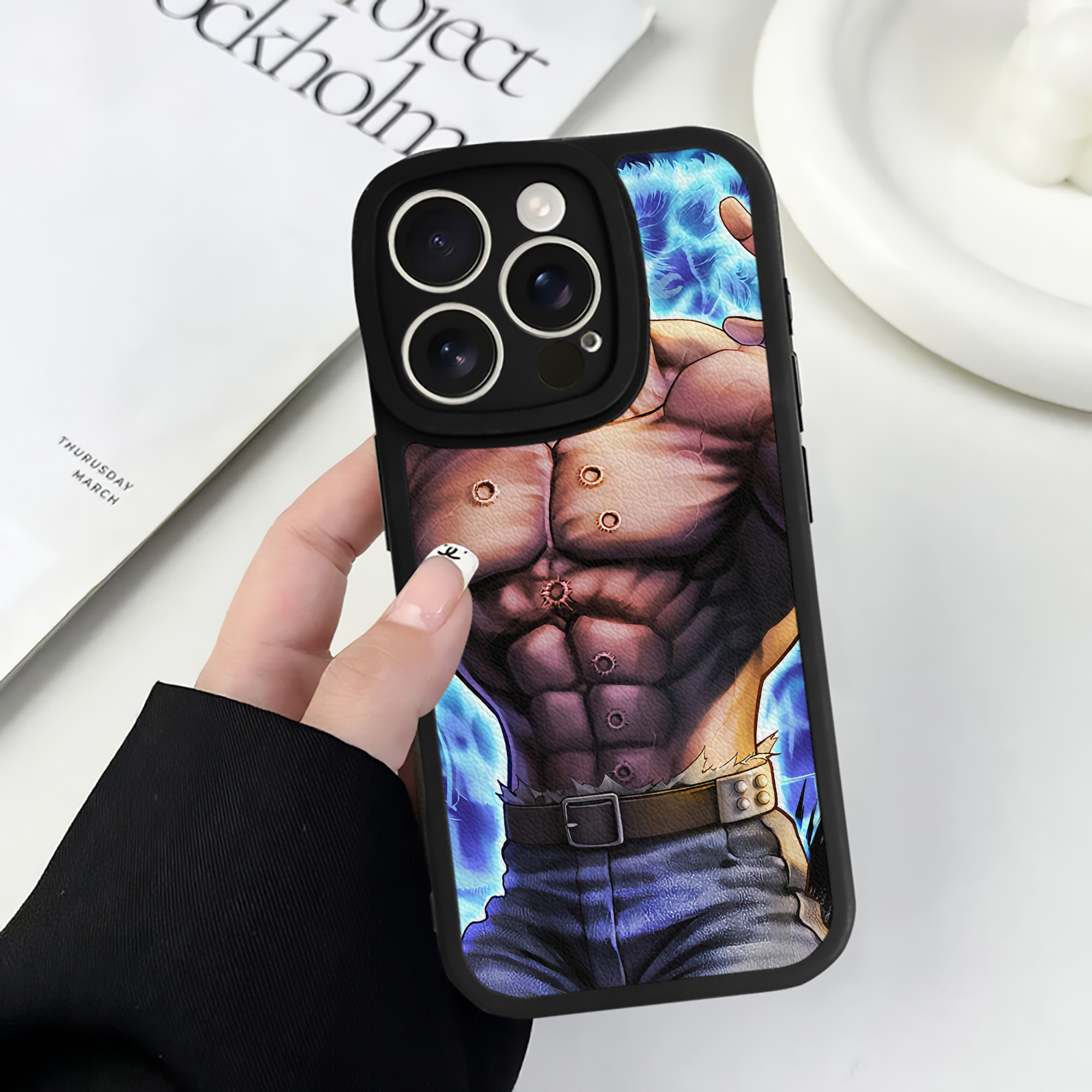 （画像用） 北斗の拳 Fist of the North Star 【iPhone 16シリーズ対応】シリコンスマホケース（レザー調） 材質：シリコン
